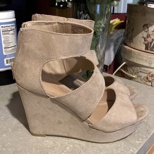 Open toe wedges